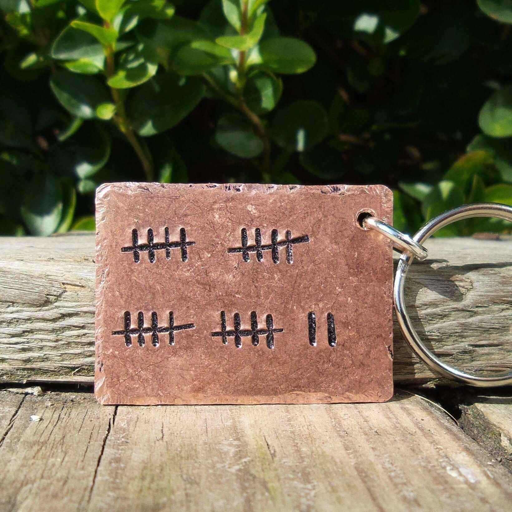 22nd Wedding Anniversary Gifts Copper Anniversary GiftTally Mark Of 22