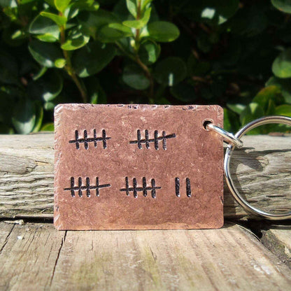 22nd Wedding Anniversary Gifts Copper Anniversary GiftTally Mark Of 22
