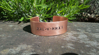 7th Wedding Anniversary Copper Bangle Copper Anniversary Gift