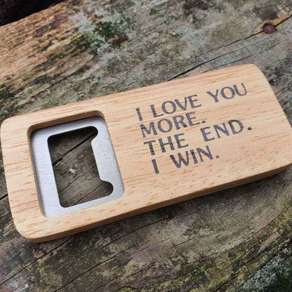 Hand Stamped Personalised Keychain Keyring Anniversary GiftsI Love You More The End I Win