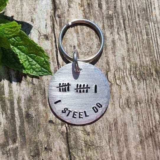 I Steel Do Keyring 11th Anniversary Gifts Personalised Keychain
