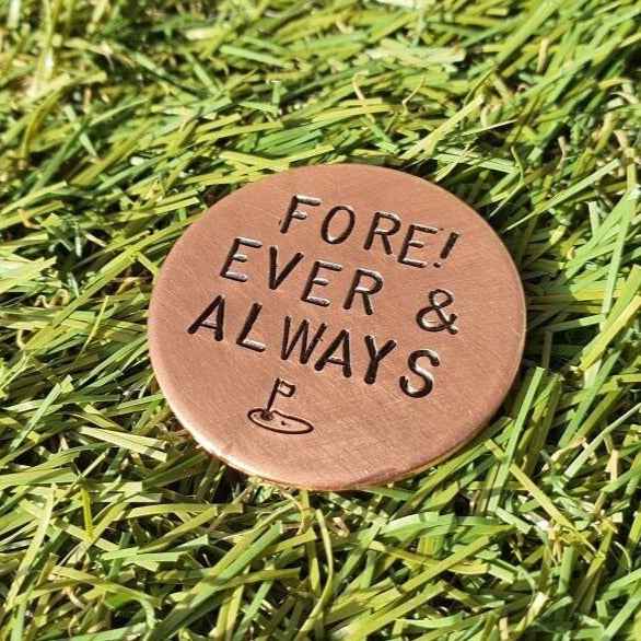 Hand Stamped Personalised Keychain Keyring Anniversary GiftsFore Ever & Always