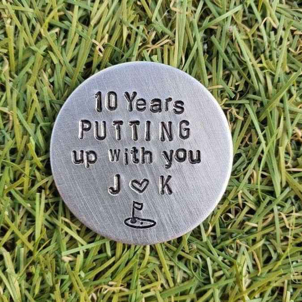 10th Wedding Anniversary Gifts Aluminium and Tin Gift10 YEARS PUTTING UP WITH YOU.