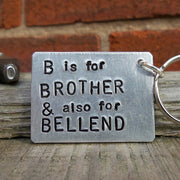  Personalised funny brother Keychain Keyring birthday Christmas Gifts