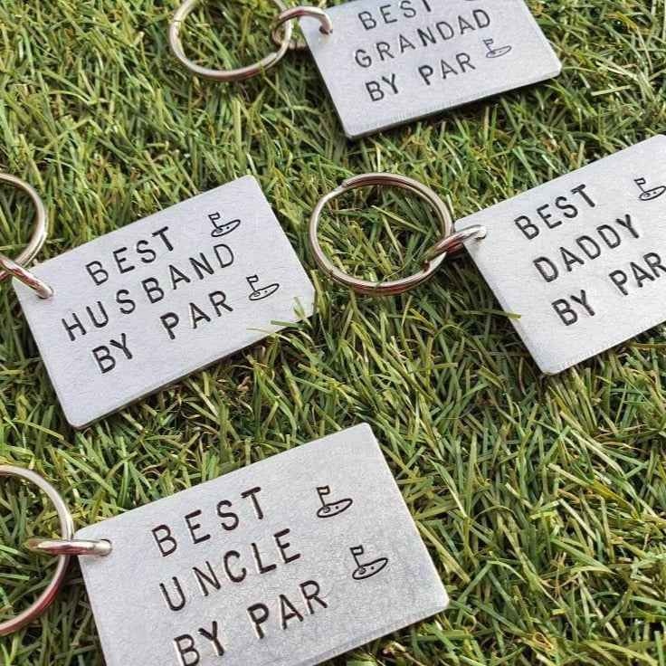 Best Grandad By Par Golf Gifts For Him Birthday Grandpa Keyring