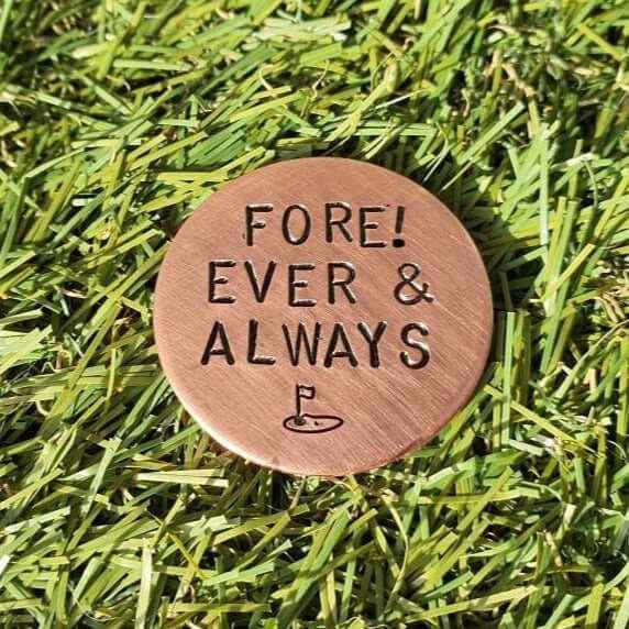 Hand Stamped Personalised Keychain Keyring Anniversary GiftsFore Ever & Always