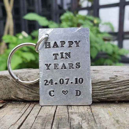 10th Wedding Anniversary Gifts Aluminium and Tin GiftHappy Tin Years