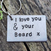 Hand Stamped Personalised Keychain Keyring Anniversary Gifts