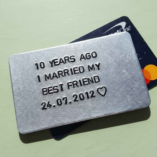 10th Anniversary Gifts Aluminium and Tin Gift