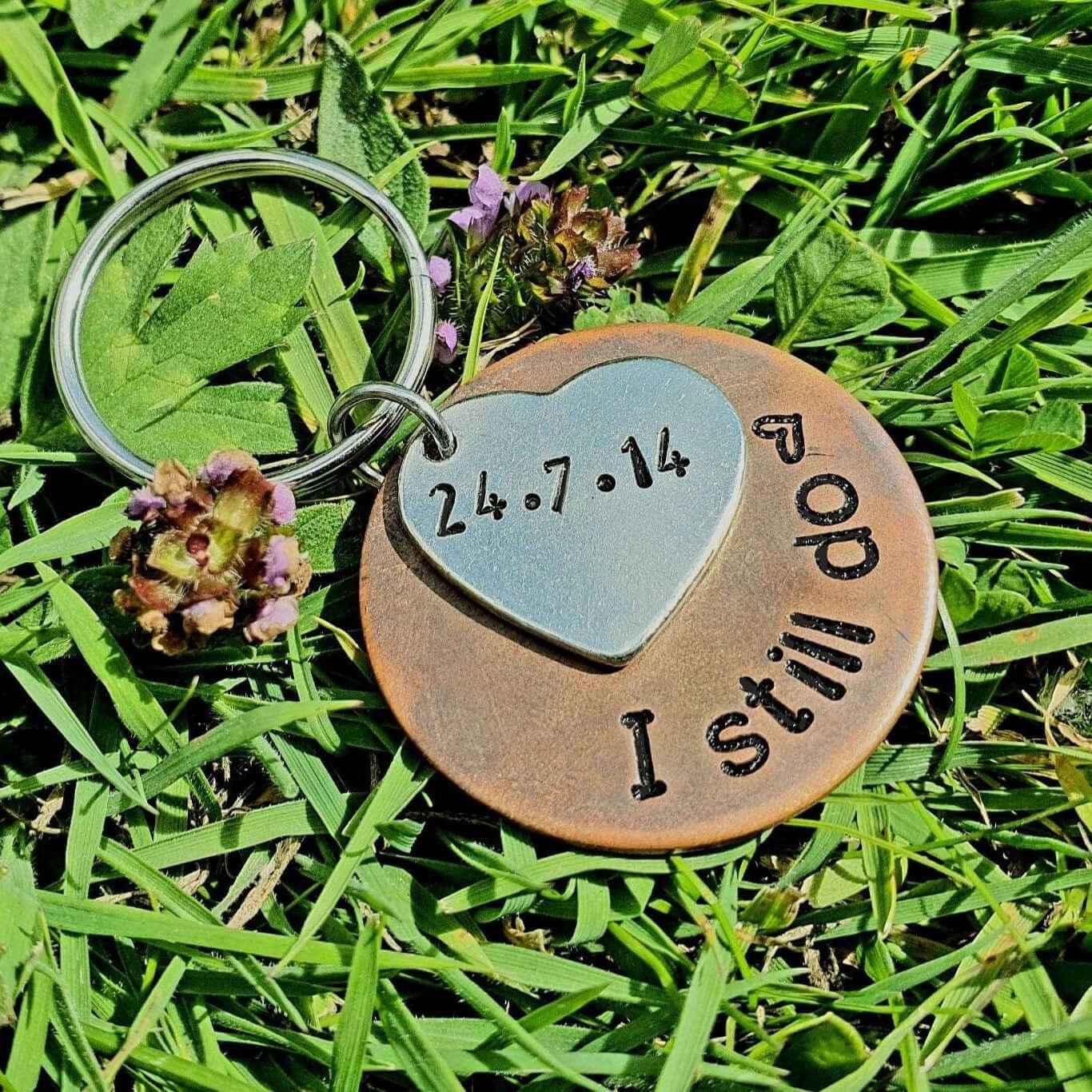 8th Wedding anniversary gift Bronze Anniversary GiftsI Still Do Keychain