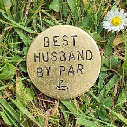 Hand Stamped Personalised Keychain Keyring Anniversary GiftsBest Husband By Par