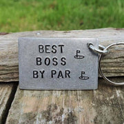 Hand Stamped Personalised Keychain Keyring Anniversary Gifts