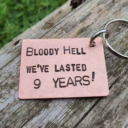 Copper Anniversary Keychain