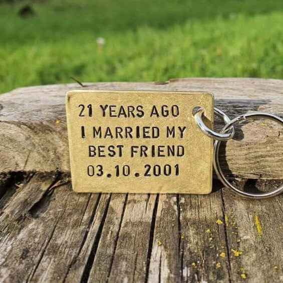 21st Wedding Anniversary Gift Brass Anniversary Gift21st Anniversary Gifts