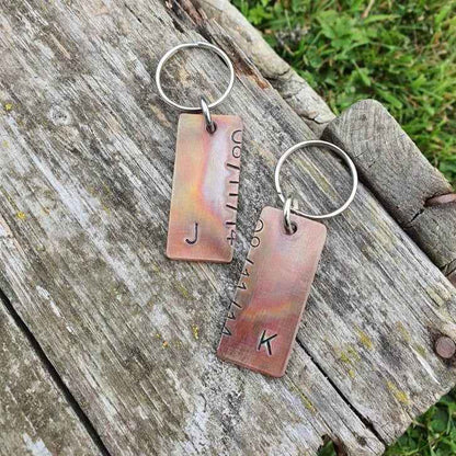8th Wedding anniversary gift Bronze Anniversary GiftsBronze Keychain