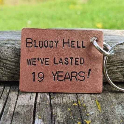19th Anniversary Keychain