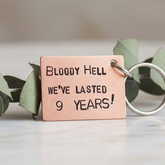 Copper Anniversary Keychain