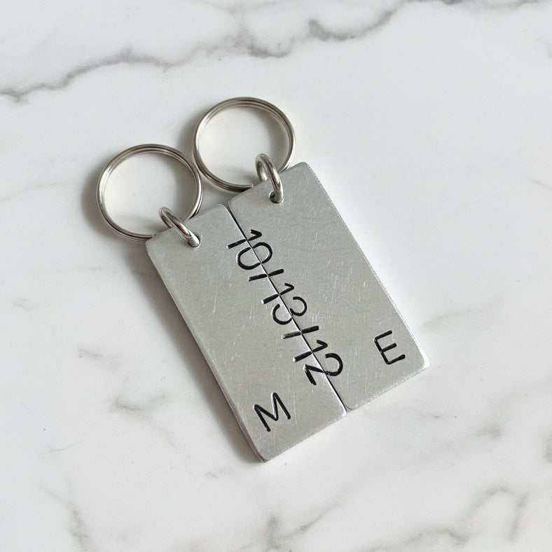 Personalised Secret Message Keychain Set 6 Years