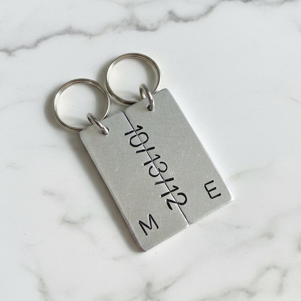 Personalised Secret Message Keychain Set 6 Years