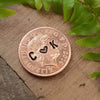 22nd Wedding Anniversary Gifts Copper Anniversary Gift Hand Stamped Lucky penny