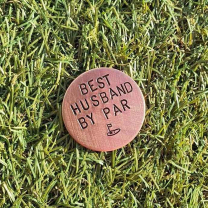 Hand Stamped Personalised Keychain Keyring Anniversary GiftsBest Husband By Par