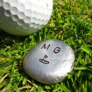 Personalised Pewter Golf Ball Marker Monogram Gifts For Him